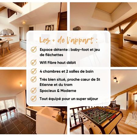 Bel Appart' 4 Chambres Duplex Durafour Сент-Этьен Экстерьер фото